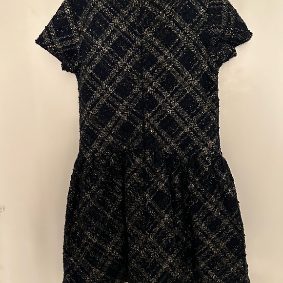 Mayoral Tweed Navy and Gold Dress Size 8. Fully lined.   Back zip closure. NWT - Picture 5 of 14